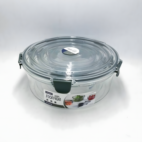 Acrylic Round Tupperware Set - 4 Pcs